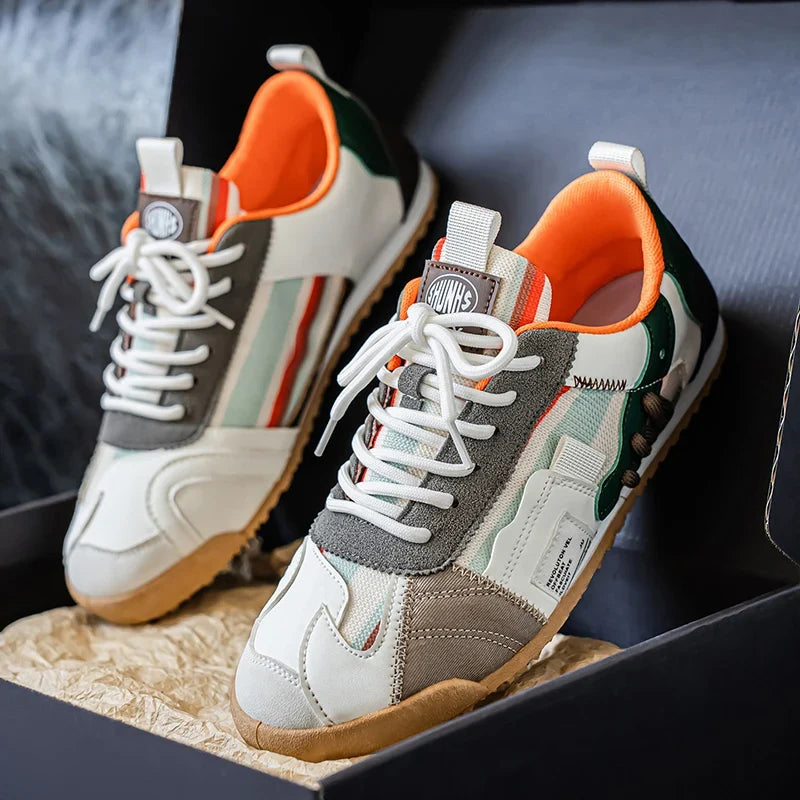 Gino | Heren sneakers met color-block-details