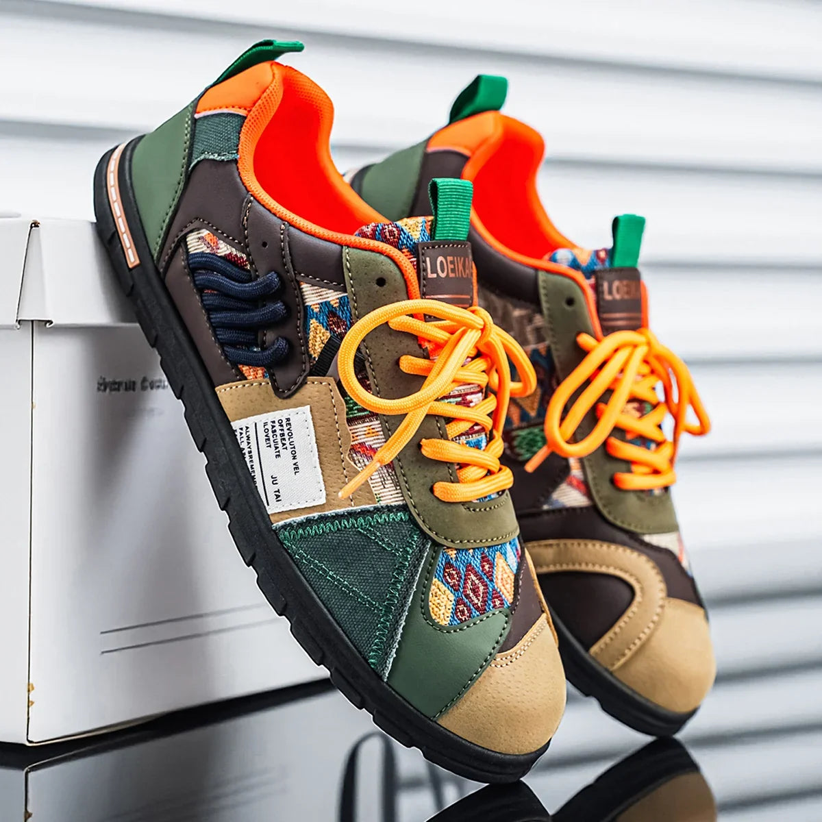Gianluigi | Retro outdoor sneakers voor mannen met een urbane stijl