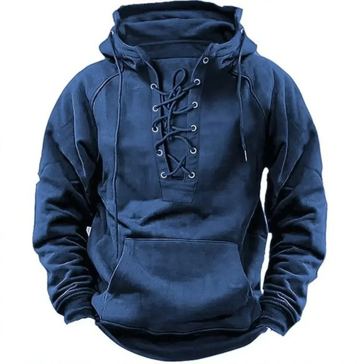 Hoodie met Veterdetail