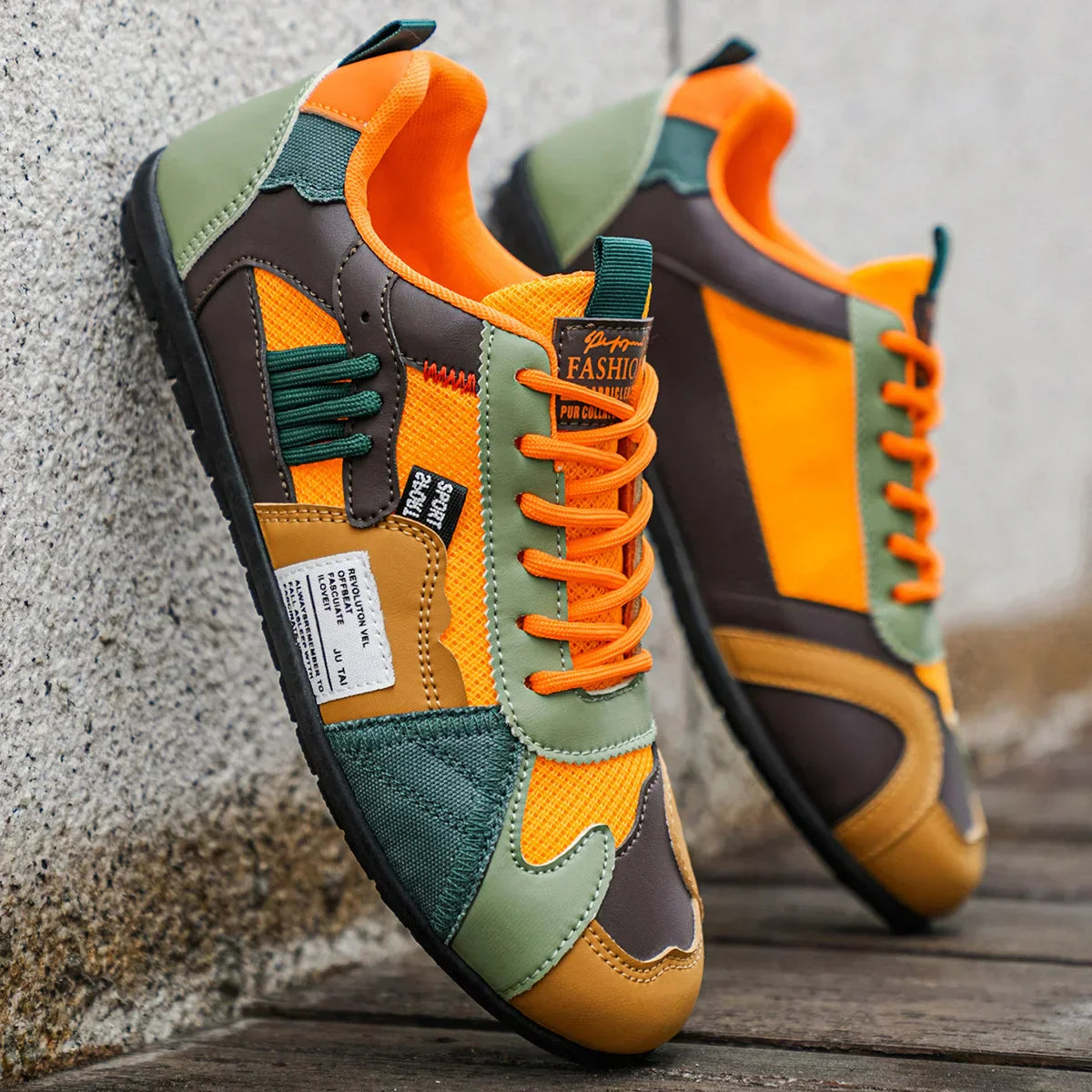 Varel | Retro Sneakers met Kleurrijke Accenten