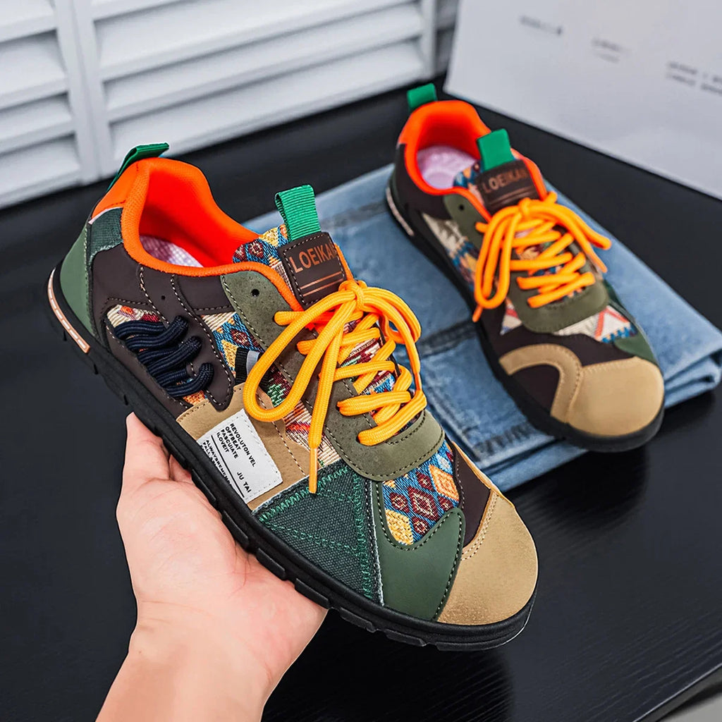 Gianluigi | Retro outdoor sneakers voor mannen met een urbane stijl