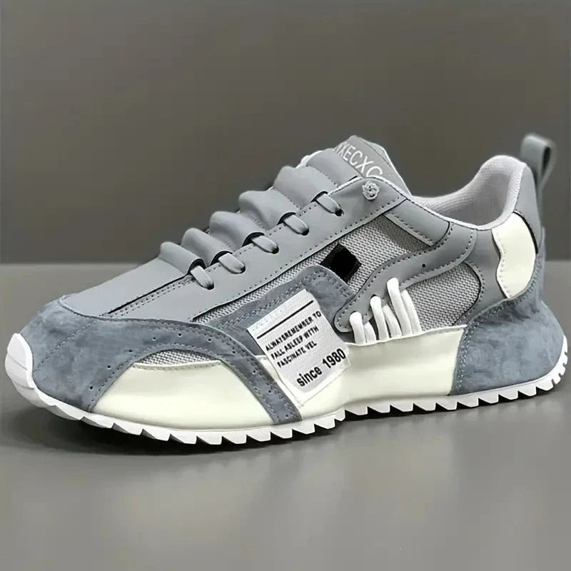 Sneakers Giuliano | Patchwork in multikleur van suède en leer