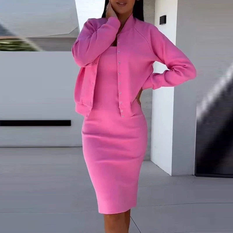 Cynthia™ — Nauwsluitende Tweedelige Bodycon-Set