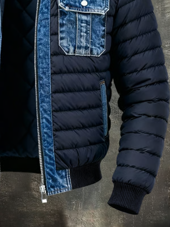 Jaxen | Hybride gewatteerde denimjas
