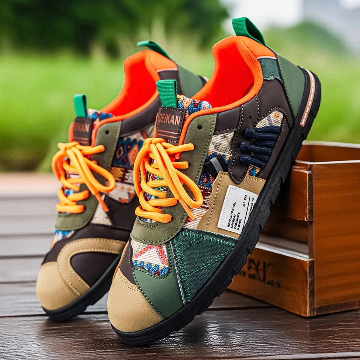 Gianluigi | Retro outdoor sneakers voor mannen met een urbane stijl