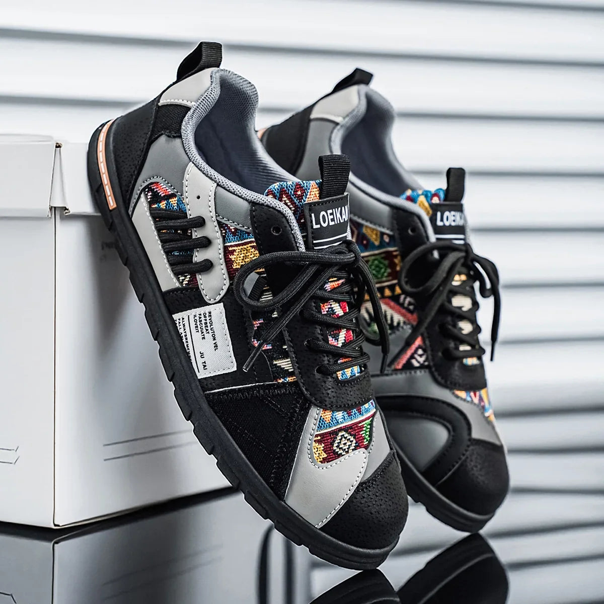 Gianluigi | Retro outdoor sneakers voor mannen met een urbane stijl
