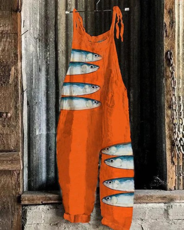 Vintage jumpsuit met lange pijpen - moeiteloze stijl en comfort voor de hele dag voor vrouwen