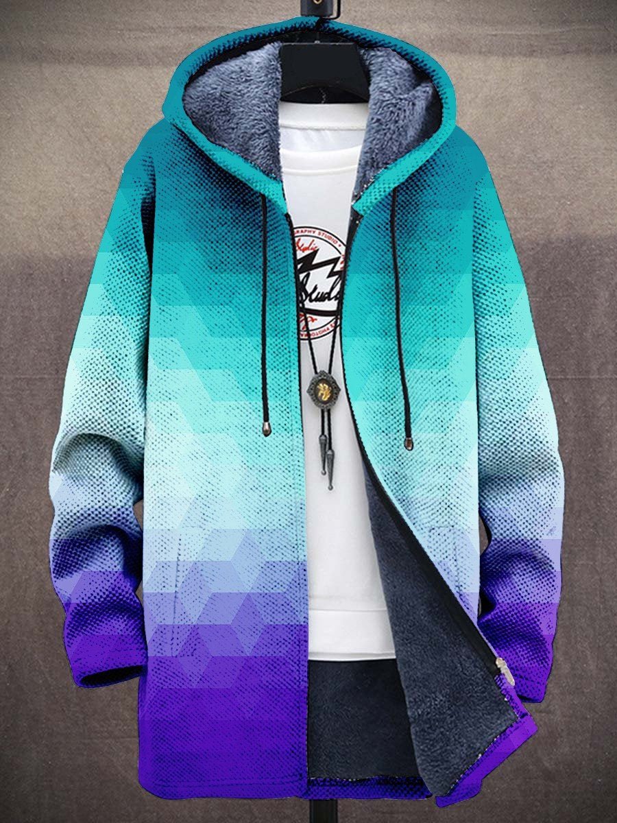 Marieke | Zacht gevoerd vest met kunstzinnige print