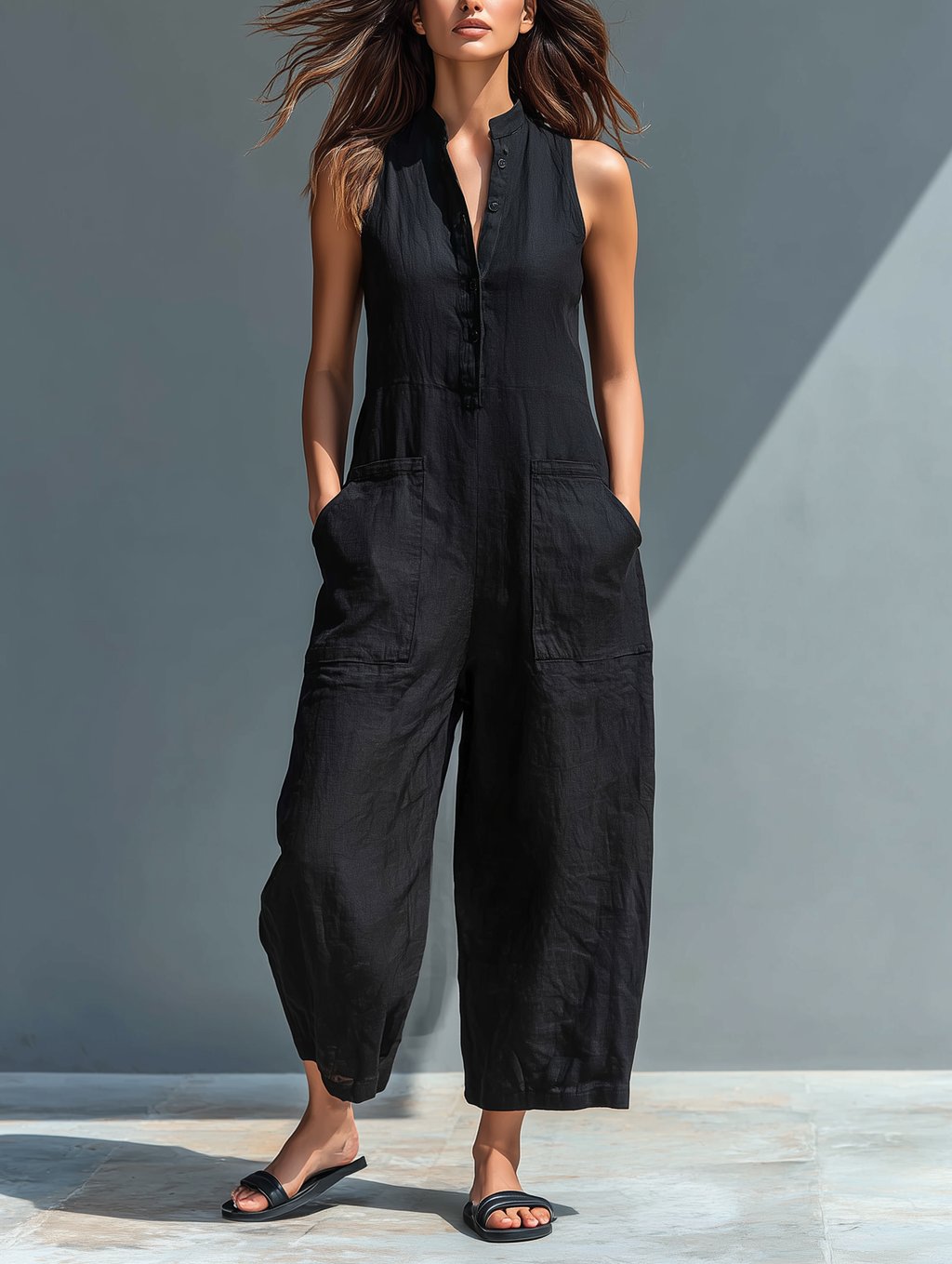 Cindy | Elegante mouwloze jumpsuit