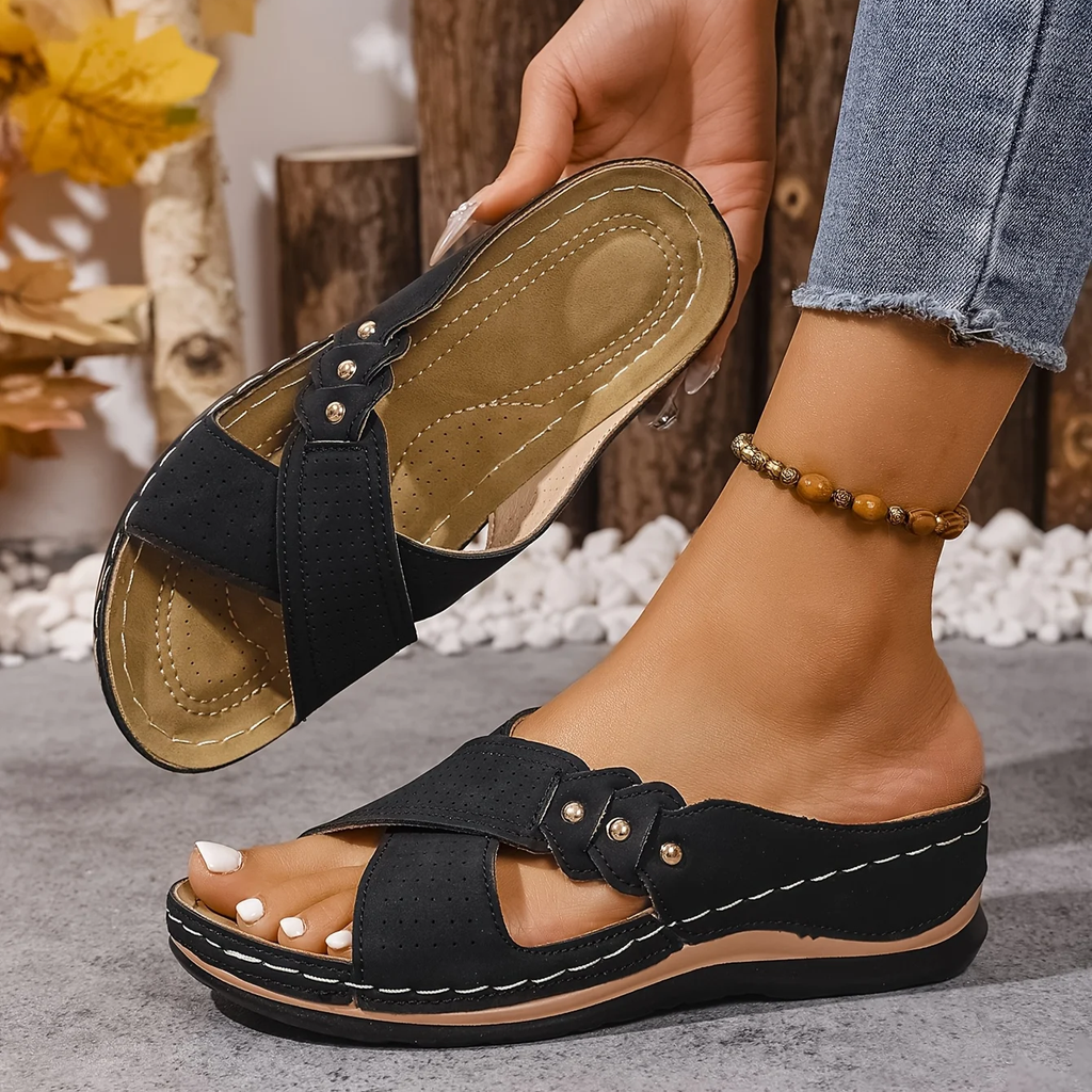 Estelle | Comfort-Wedgesandalen met Ergonomisch Voetbed