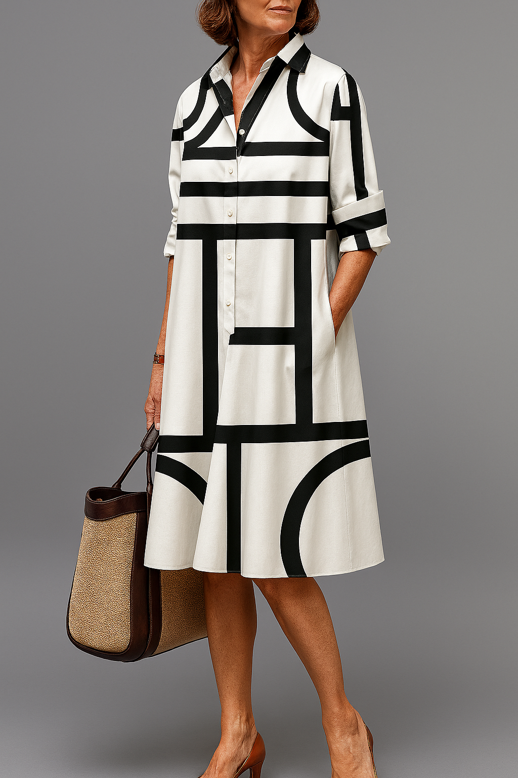 Annette | Elegante midi-jurk