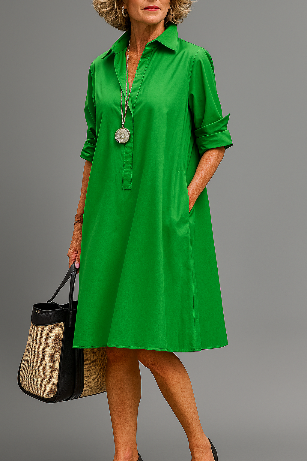Clara | elegante midi-jurk