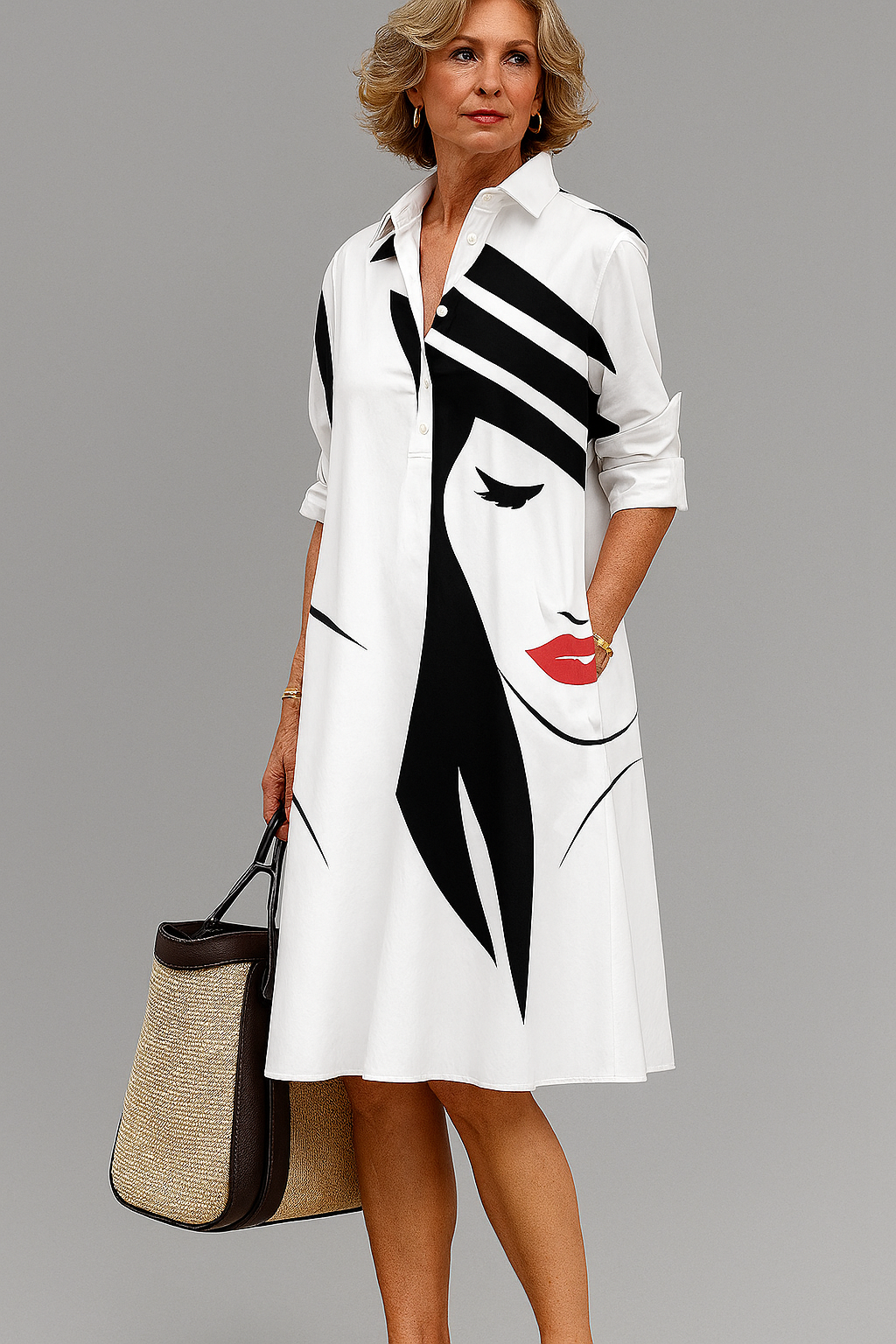 Yvette | Comfortabele midi-jurk