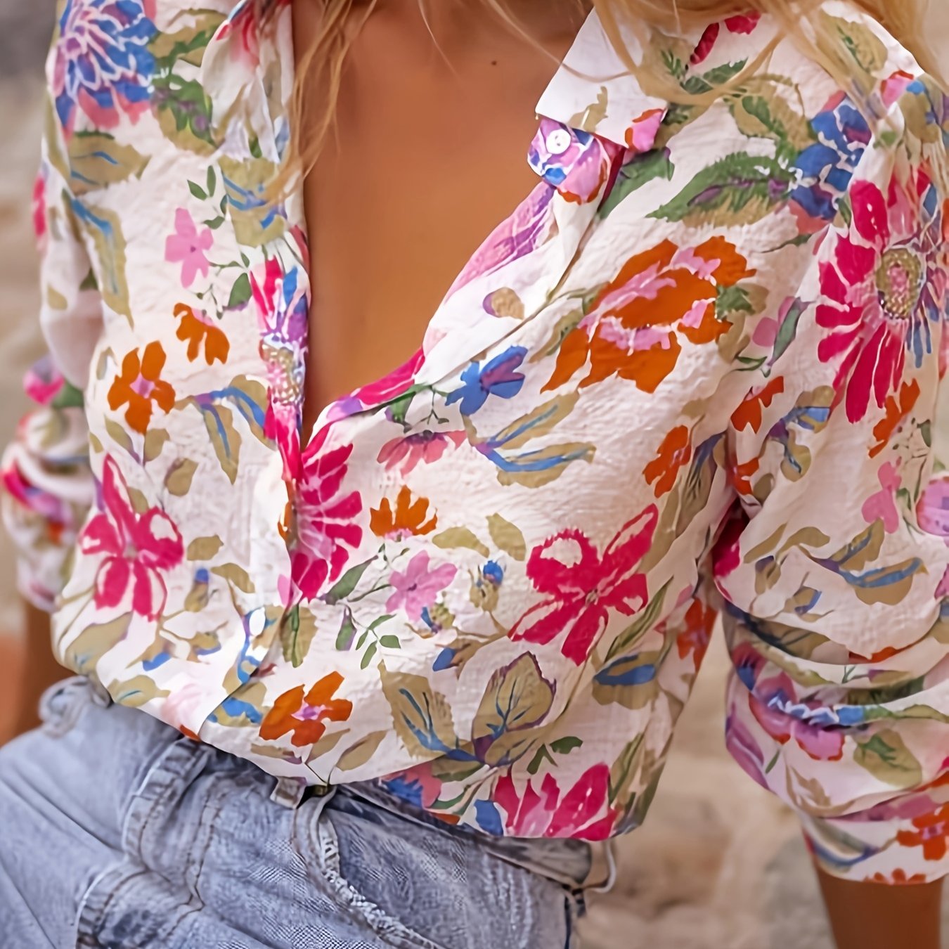 Amandine™ — Bloemenblouse