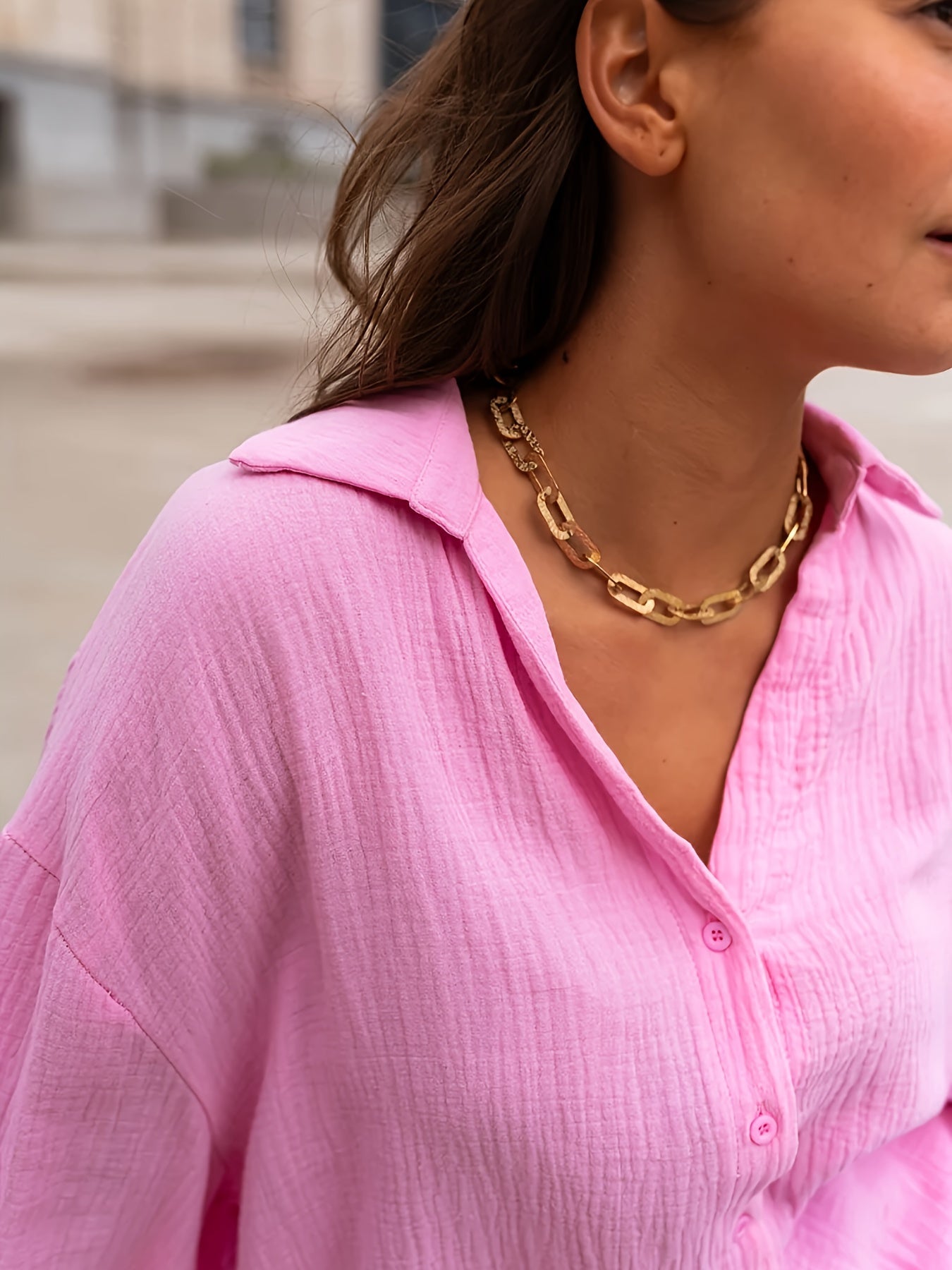 Élise™ — Casual Blouse met Elegante Plooimouwen