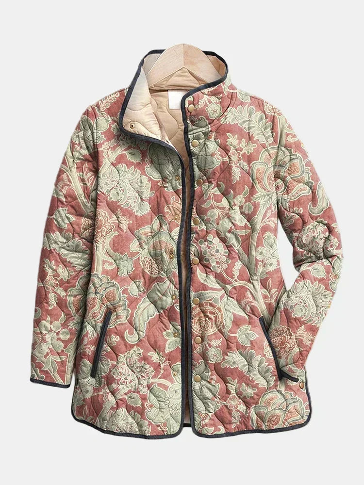 Gequilte Damas Terracotta Pauline
