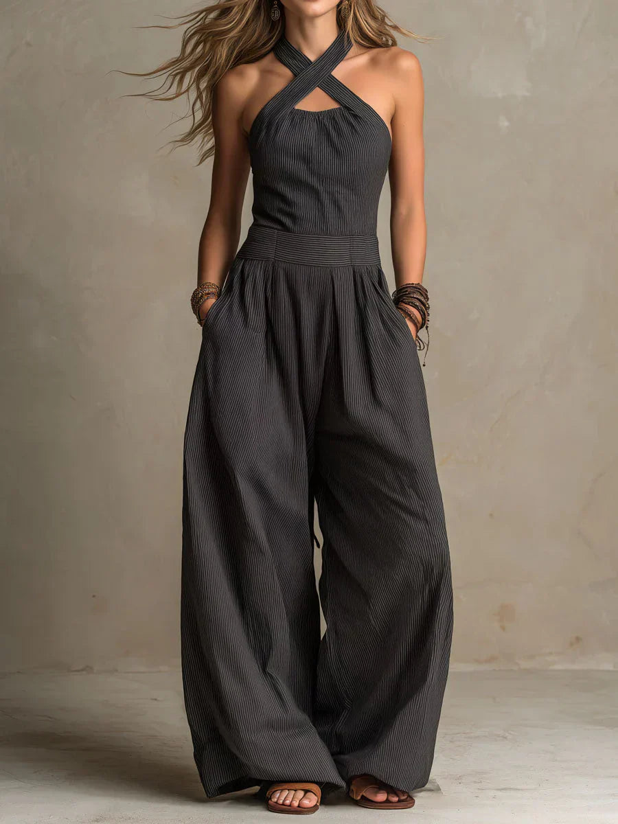 Zoë | Elegante jumpsuit met gekruiste halslijn