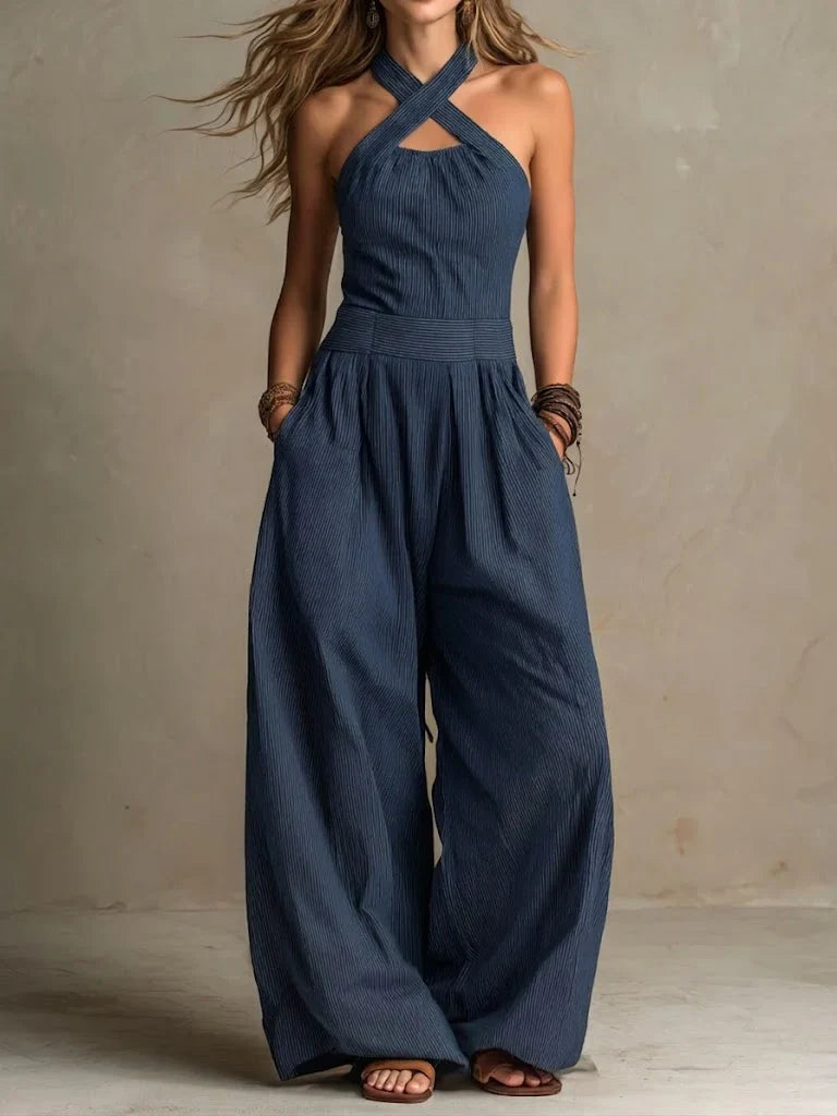 Zoë | Elegante jumpsuit met gekruiste halslijn
