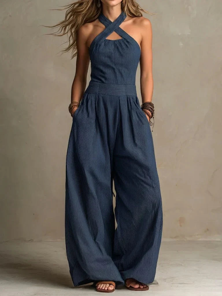 Zoë | Elegante jumpsuit met gekruiste halslijn
