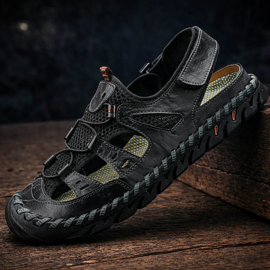 Sandro | Comfortabele leren sandalen