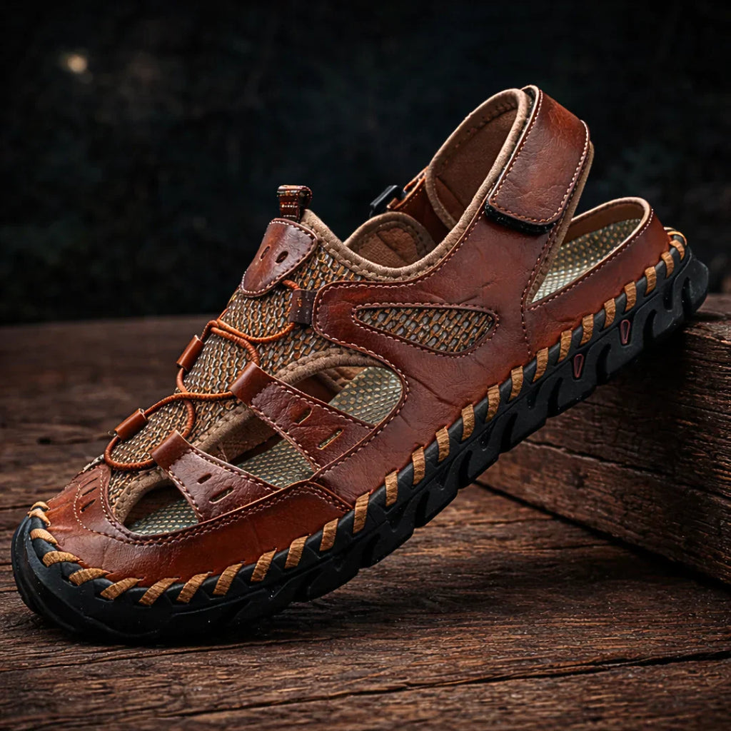 Sandro | Comfortabele leren sandalen