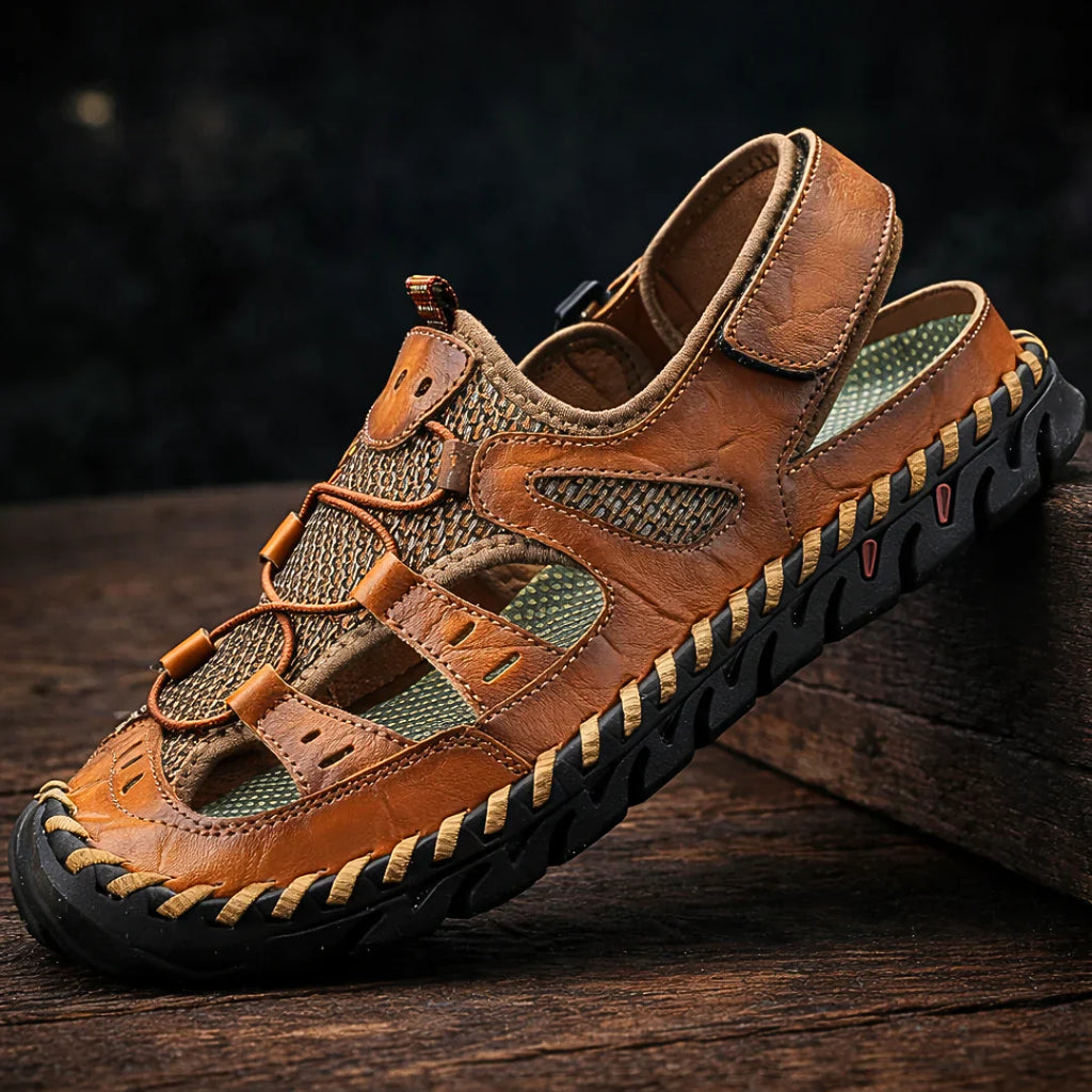 Sandro | Comfortabele leren sandalen