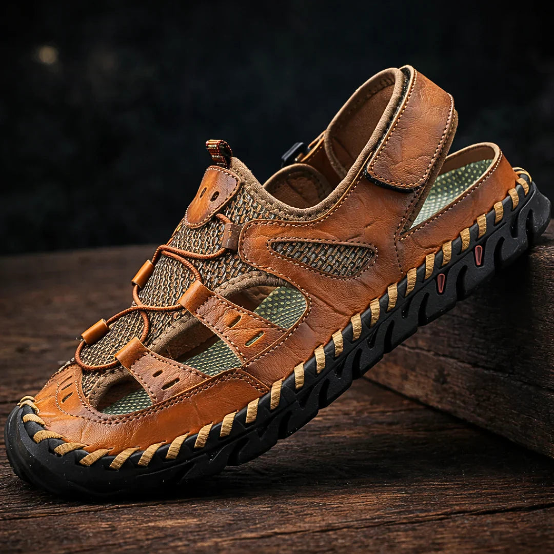 Sandro | Comfortabele leren sandalen