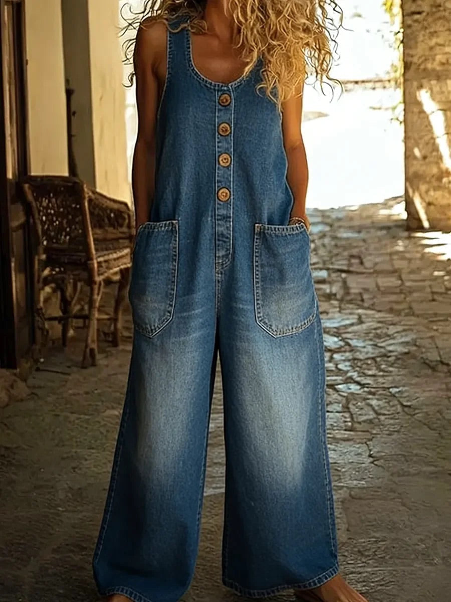 Ruth | Katoenen jeans vintage georganiseerd