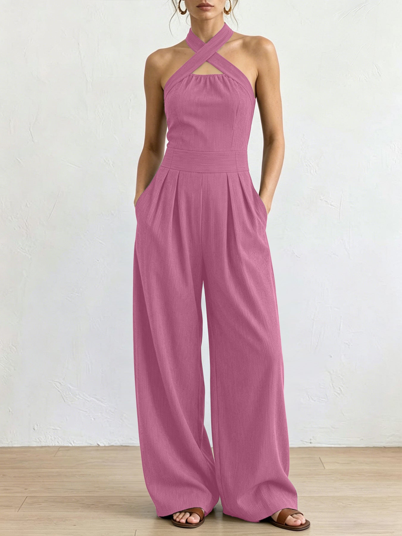 Zoë | Elegante jumpsuit met gekruiste halslijn