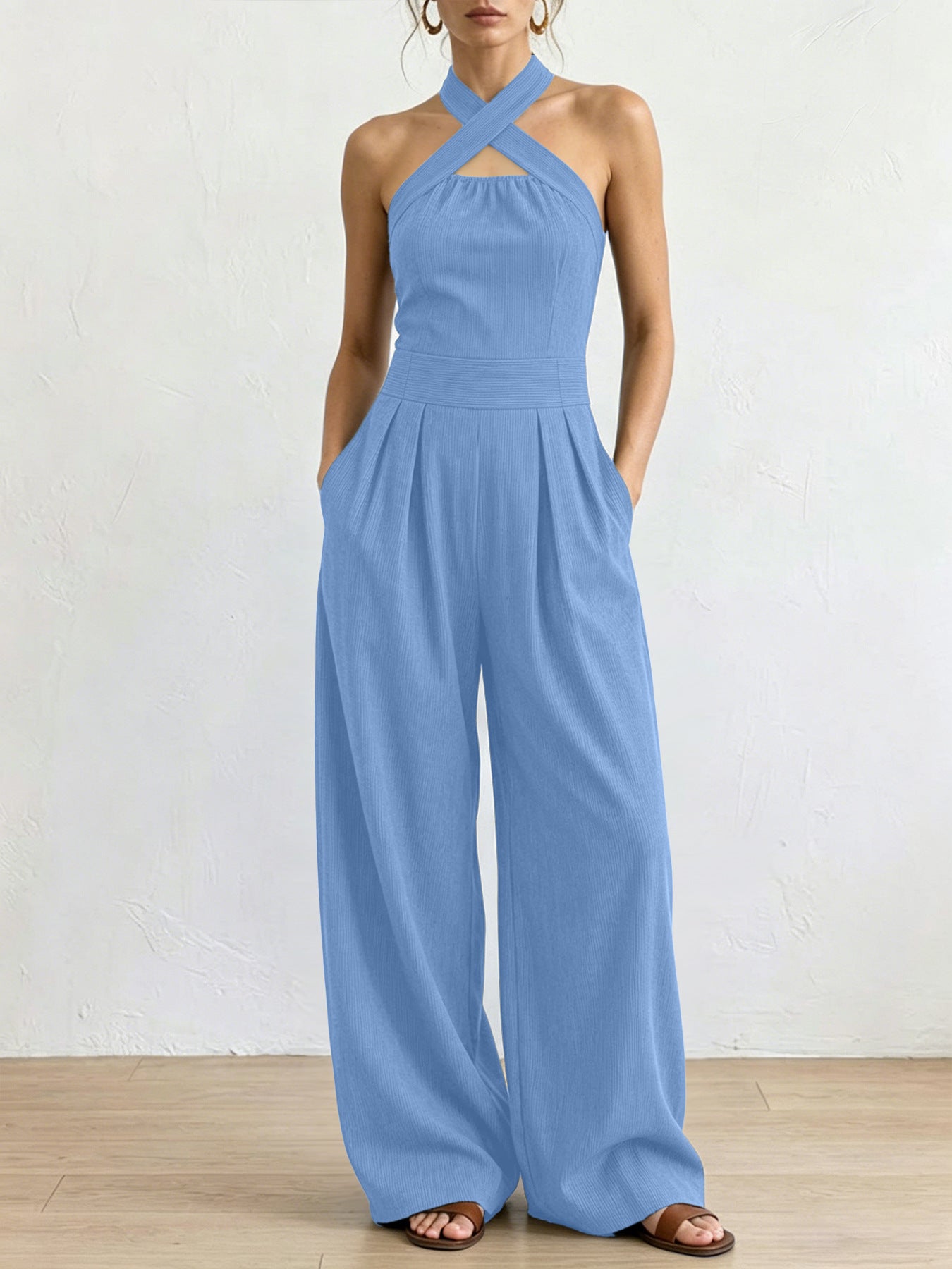 Zoë | Elegante jumpsuit met gekruiste halslijn