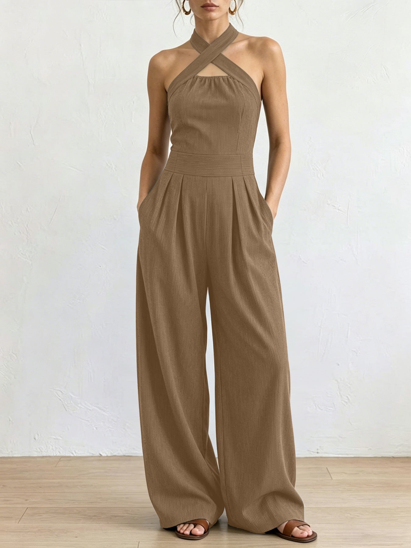 Zoë | Elegante jumpsuit met gekruiste halslijn