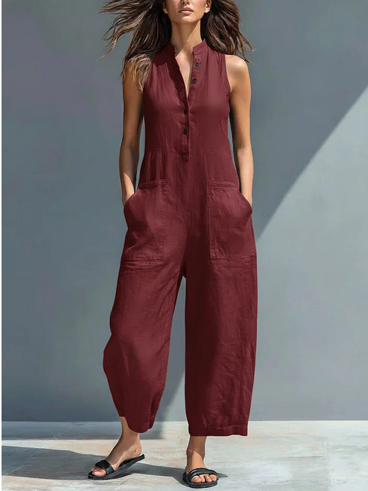 Cindy | Elegante mouwloze jumpsuit