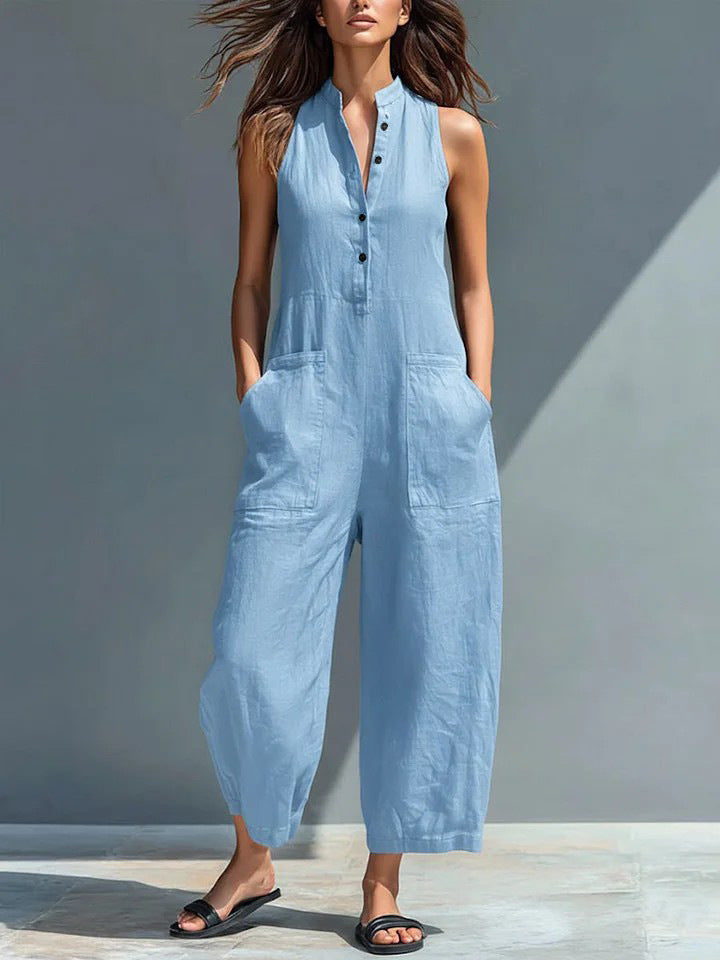 Cindy | Elegante mouwloze jumpsuit